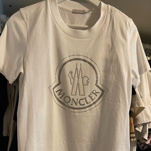 Sold Authentic Moncler rhinestone T shirt